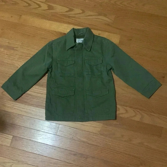 Boys Children Place Cargo Jacket Size XS Green Pre-Owned Excellent Condition - Picture 2 of 8
